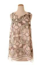 MAX STUDIO women’s sleeveless blouse Sz L multicolor floral