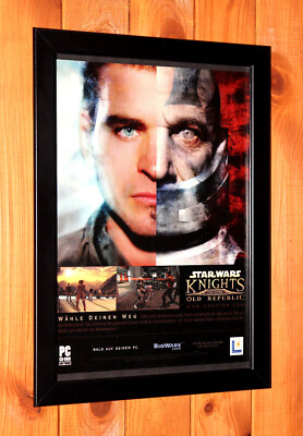 Star Wars Knights of the Old Republic II Werbeblatt Gerahmt Poster Ad Framed