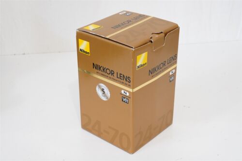 Nikon AF-S NIKKOR Objektiv 24–70 mm f/2,8 E ED VR NEUZUSTAND IN BOX EOS DIGITAL USA