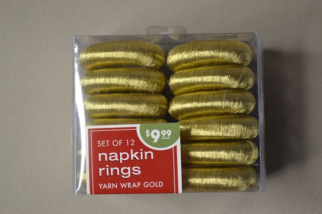 Napkin Rings Set Of 12 Yarn Wrap Gold Napkin Holders 2” Discontinued B B & B Napkin Rings Set Of 12 Yarn Wrap Gold Napkin Holders 2” Discontinued B B & B