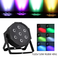 70W RGBW 4IN1 LED Par Light DMX Stage DJ Party Light Beam Uplight Wash Light NEW