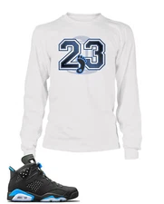 UNC 23 Tee Shirt To Match J6 Shoe Men's Big Tall Sm Graphic Bell Pro Club Shaka