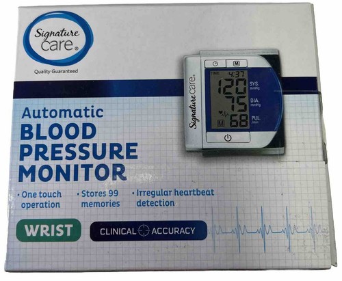 Signature Care Automatic Blood Pressure Monitor Wrist New #6620 - 第 1/6 張圖片