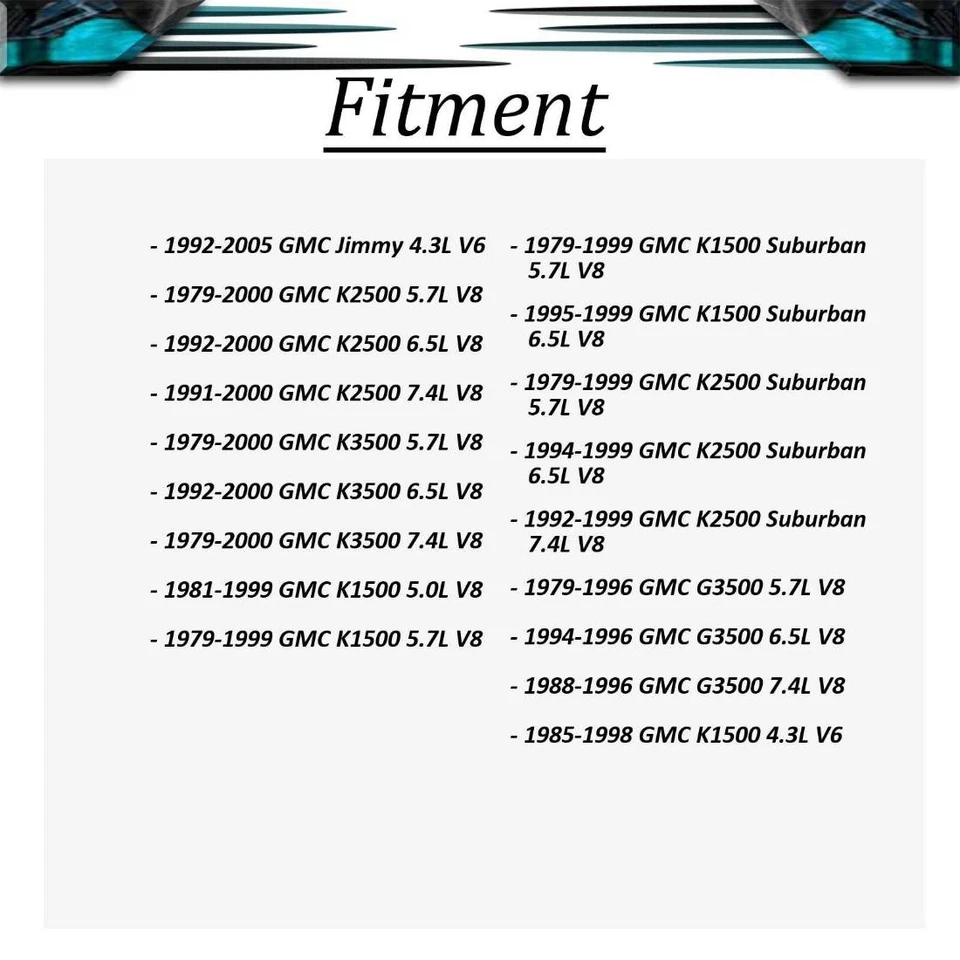 Manguera hidráulica de freno delantero a perno de pinza 2x para GMC K1500 1980 4,8 L Foto 2 de 4