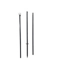 Loft1850 Set Of 2 Black Loop Festoon Poles For Outdoor Garden String Lights