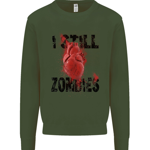 I Still Heart Zombies Apocalypse Kids Sweatshirt Jumper - Picture 42 of 87