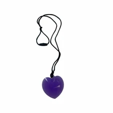 Lil Jumbl BPA-Free Food-Grade Baby Teether Heart Pendant PT005 Purple