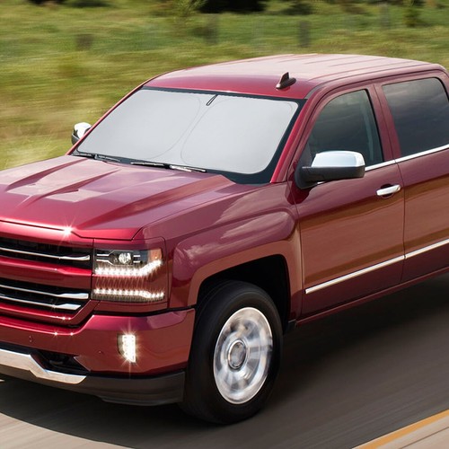 For Chevrolet Silverado 2500 Windshield Sun Shade Heat Block Shield Cover Visor - 第 12/14 張圖片