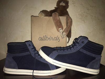 Mens Sz TED BAKER Dark Blue High Top NBA Basketball Shoes