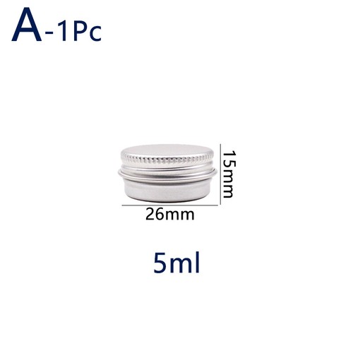 1PC Small Screw Round Lip Metal Tin Storage Jar Balm Containers&Lids Screw Top - Picture 10 of 17