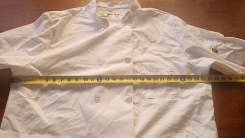 (5) Red Kap Eight Button Chef Coat with Thermometer Pocket XXL - Picture 7 of 11