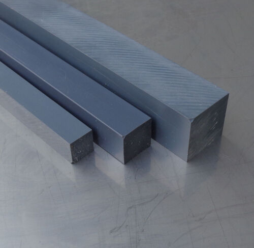PVC Vierkant 50x50mm grau Länge wählbar PVC-U 4-kant Stab Kunststoff Stange - Bild 4 von 4