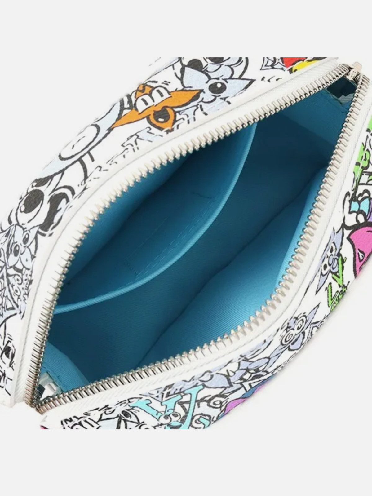 Brand new Louis Vuitton Monogram Comics Mini Soft Trunk Bag Multicolor in White image 10