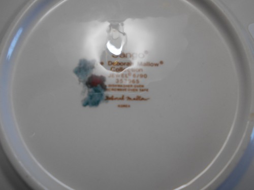 Deborah Mallow Sanyo Jewel Appetizer Bread Dessert Plate 6 1/4 Inch - Picture 3 of 3