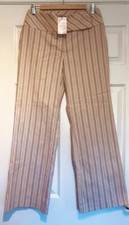 Canvas At Littlewoods Pinestripe Trousers, Size 14, Bnwt