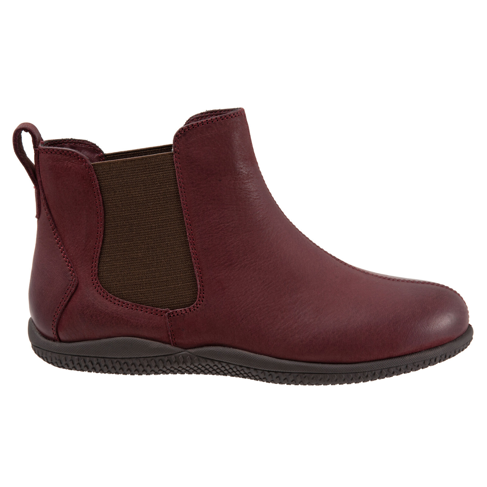 Женские бордовые узкие кожаные ботинки Челси Softwalk Highland S2053-626