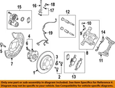 MAZDA OEM 14-25 3,CX-3 Rear Suspension Brake Components-Rotor B45G26251B