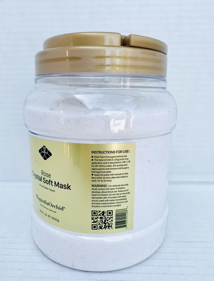 Magnolia Orchid Rose Crystal Máscara Suave Hidratante Blanqueador Polvo 1kg 2.2lbs Foto 2 de 4