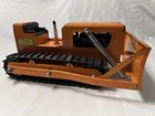1960? Tonka Pressed Steel Giant Orange Bulldozer Toy Vintage All Original