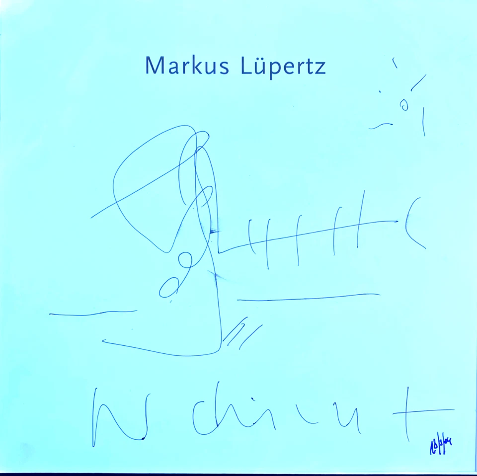 Markus Lüpertz, Handzeichnung, HAND-SIGNIERT, GERAHMT, GESCHENK - Bild 4 von 4