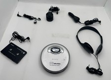 Sony D-EJ611 CD Walkman Portable CD Player G-Protection Silver Accessories READ