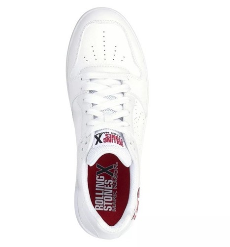 Skechers Men's MN X Rolling Stones Palmilla RS Marquee White Low Top Size 10 - Picture 3 of 10