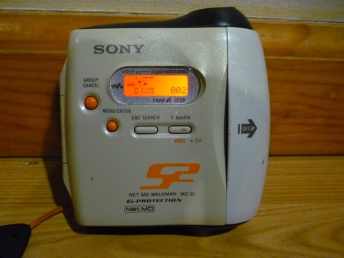 SONY S2 SPORTS MZ-S1 NET MD WALKMAN MINIDISC PLAYER / RECORDER