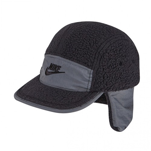 $40 Nike Air Sportswear NIKE FLY Unstructured Fleece Outdoor Cap Black Gray M/L - Picture 1 of 14