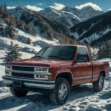 Headlights For 1994-2000 Chevy GMC C/K 1500 2500 3500 LED DRL Fits Clear Lens