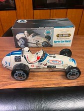Vintage 1971 EZRA BROOKS Empty 1950s style Indy 500 Sprint Car Decanter & Box #5