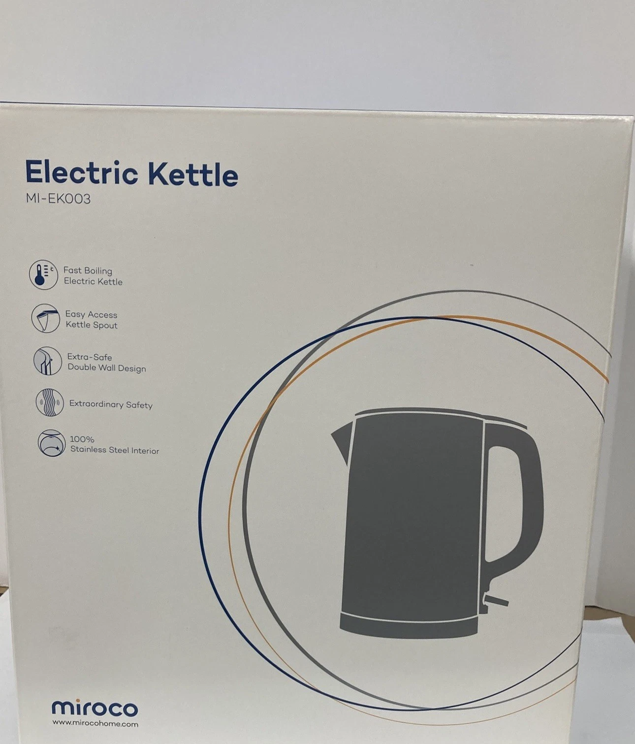 Miroco Electric Kettle MI-EK003 COLOR WHITE
Opens in a new window or tab