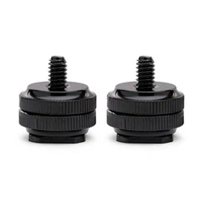 Koah Hot Shoe to 1/4-Inch-20 Male Post Adapter 2-Pack