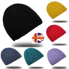 Skull Cap Beanie Hat Chunky Knit Winter Hat Warm Gift Ski Work Ladies Womens New