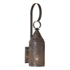 Irvins Country Tinware 15-Inch Electrified Wall Lantern in Kettle Black
