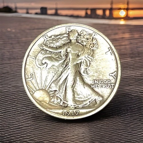 1917-D Reverse Walking Liberty Silver Half Dollar AU/UNC “Best Offer Over $400”