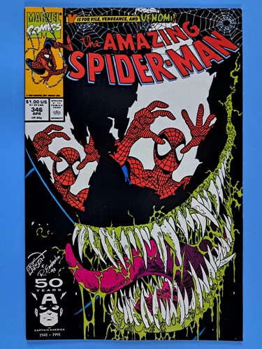Amazing Spider-Man #346 Marvel (1991) Iconic Venom Cover Higher Grade NM🕷🔥