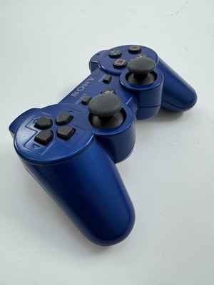 Sony PlayStation 3 PS3 Dualshock 3 Controller Metallic Blue - Gently Used