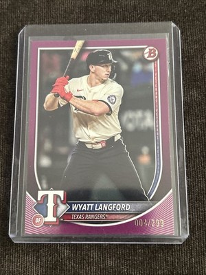 2025 Bowman - Wyatt Langford #33 Fuchsia /299