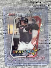 2025 BOWMAN BEST TRAVIS BAZZANA BEST TEK ACETATE INSERT # /99 GUARDIANS SP