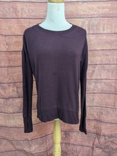 Athleta Plum women's long Sleeve Sweatshirt Thumbholes XS comfy soft cozy