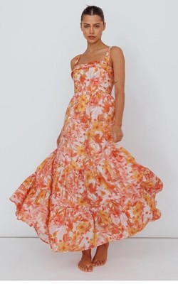 knee length dresses for ladies Roma Maxi Dress – Hub n Hive main image 1