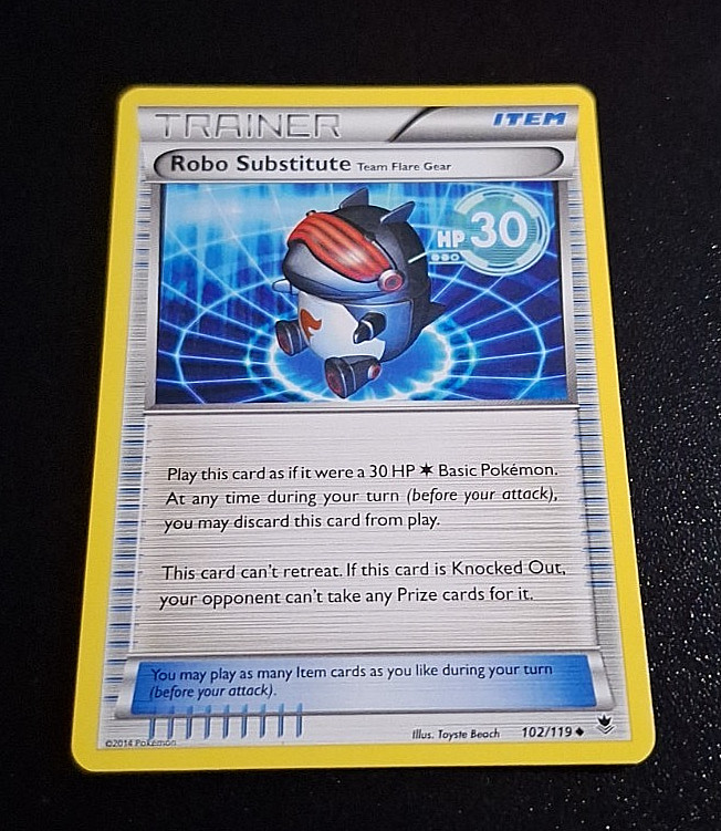 POKEMON: PHANTOM FORCES "UNCOMMON" ROBO SUBSTITUTE TEAM FLARE GEAR #102/119 LP!!