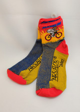 Michelin Man Bicycle Socks Air-E-Ator By DeFeet Vintage NWOT