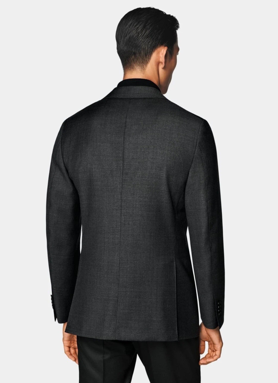 Suitsupply Grey Vitale Barberis Canonico Super 110s Wool Blazer Jacket 24, S image 2