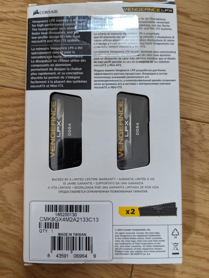 Corsair Vengeance LPX DDR4 memory 4x4Gb 2133MHz - Image 2 of 3