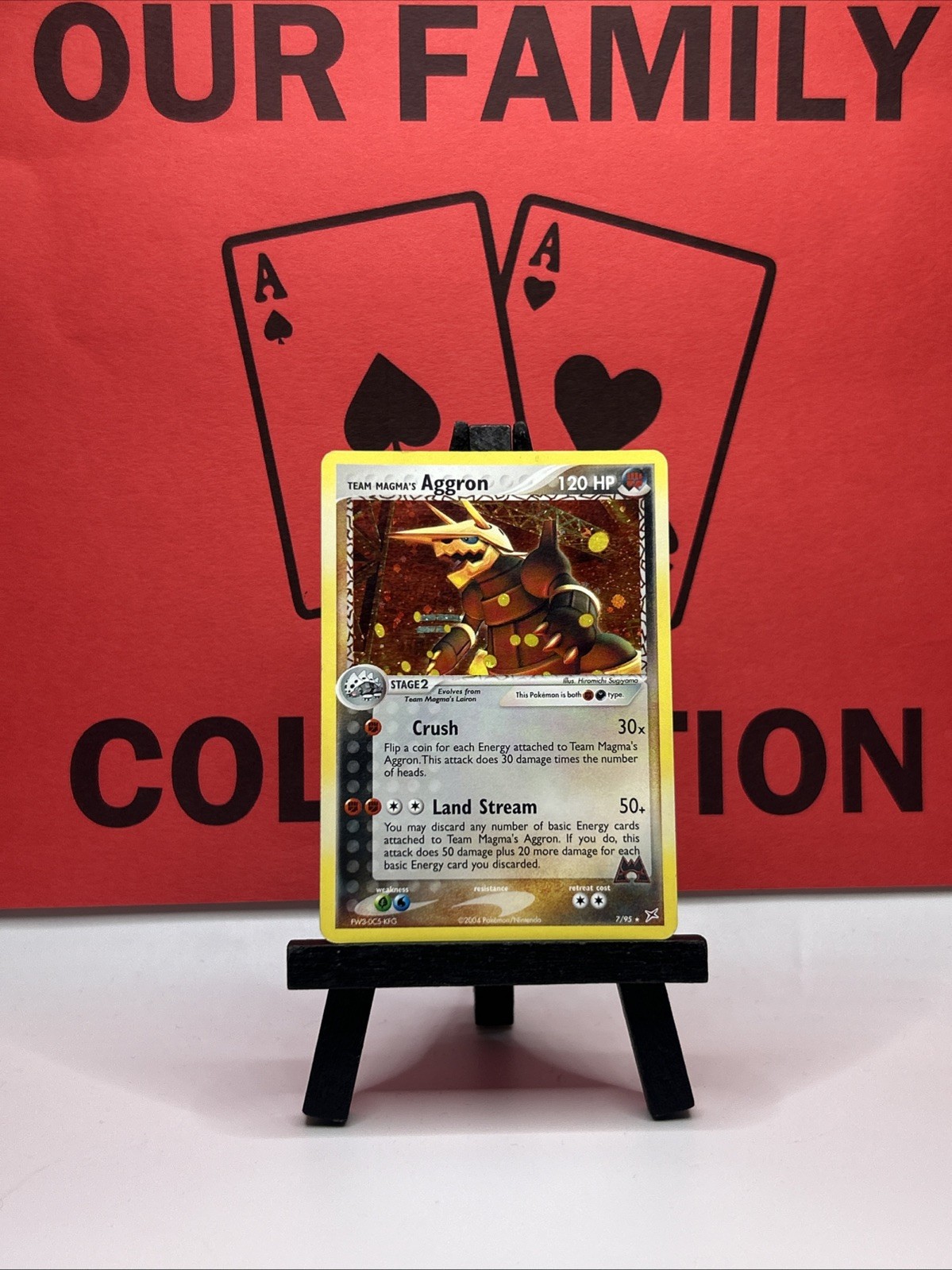Team Magma Aggron 7/95 Holo Team Magma Vs Aqua Pokemon Card 
