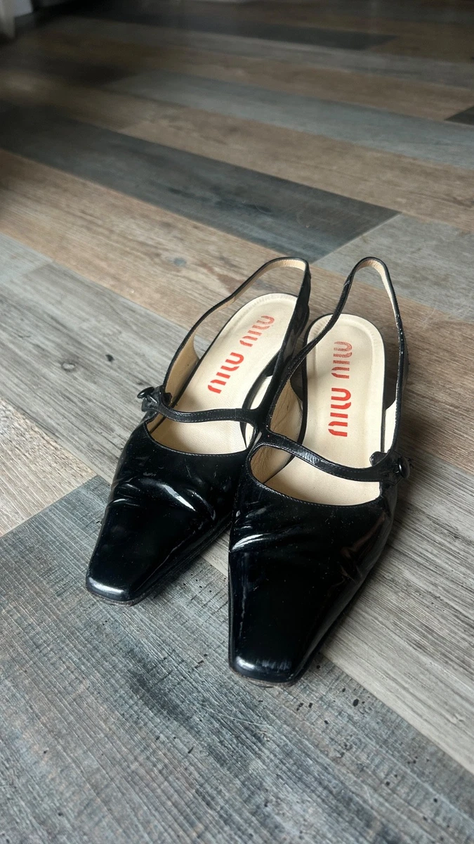 Patent Leather Miu Miu Slingback Heels for Women for sale | eBay