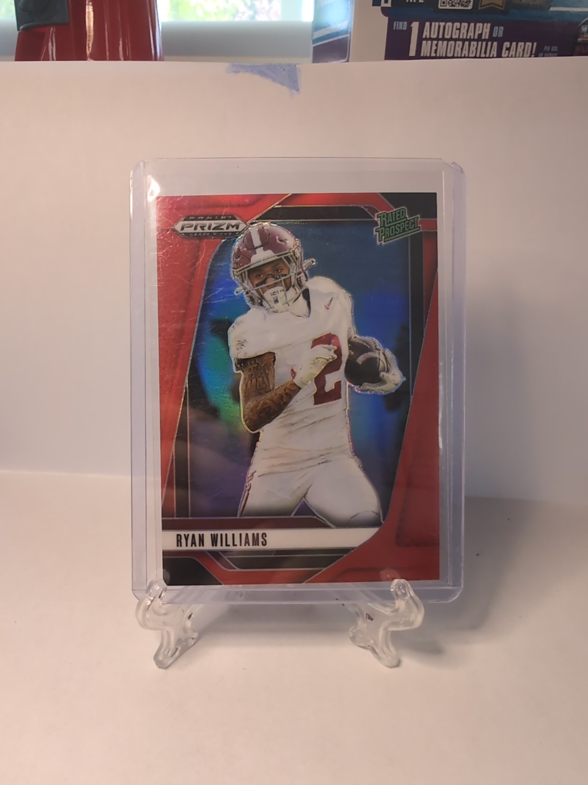 2025 Prizm Draft RYAN WILLIAMS Rated Prospect Red /399 Alabama Color Match RC
