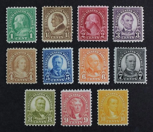 CKStamps: US Stamps Collection Scott#581-591 Mint H OG