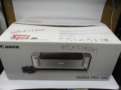 Canon PIXMA PRO-100 Inkjet Color Digital Photo Printer *READ* Works Great